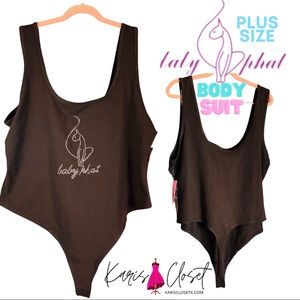 Baby phat black one piece bodysuit NWT